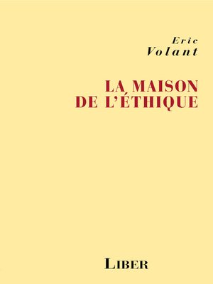 cover image of Maison de l'éthique